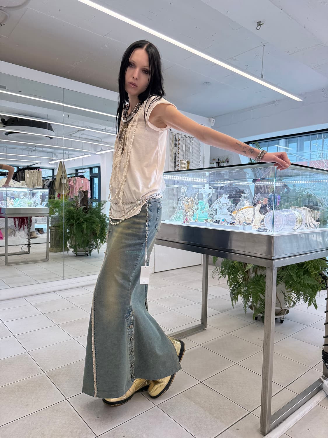 mermaid denim skirt 상품이미지2
