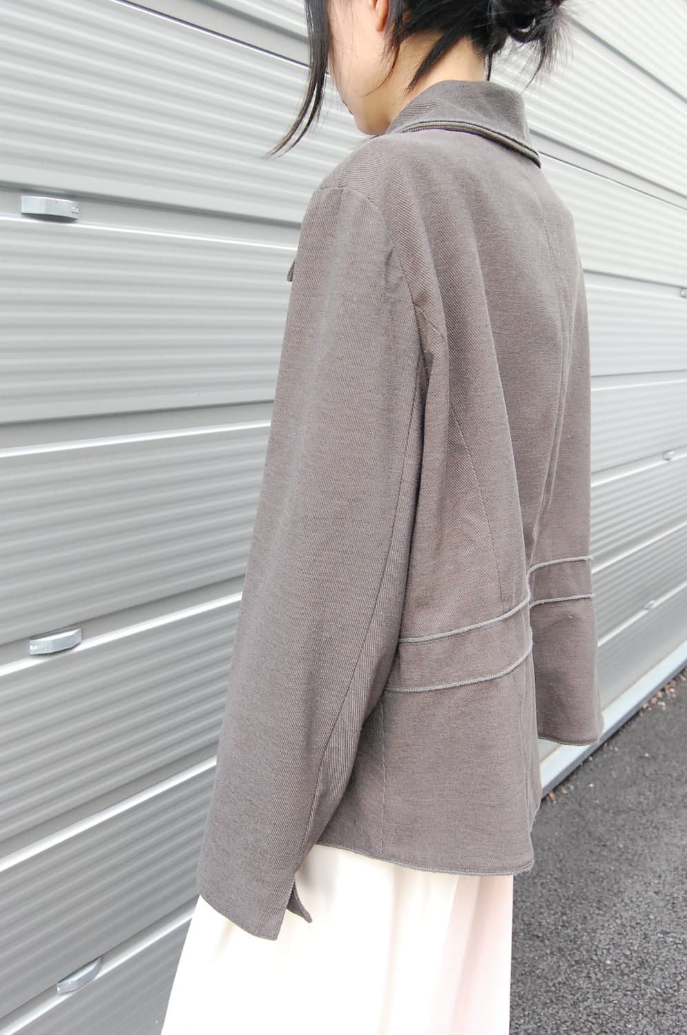 Onsan michelle unbalance button jacket 상품이미지5