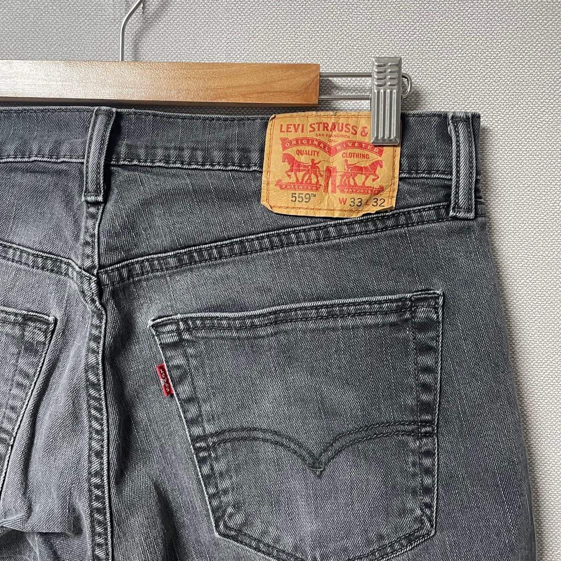 33x32 리바이스 Levi’s 559 흑청 상품이미지5