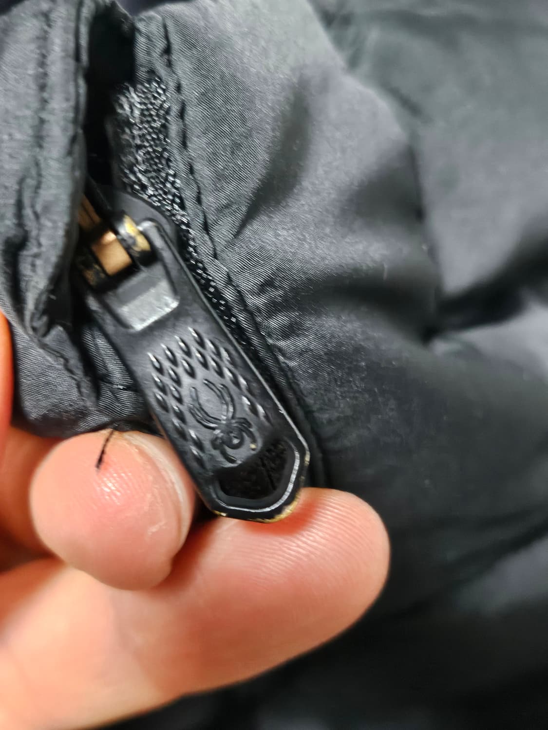 스파이더 덕다운 패딩 블랙 XXL 상품이미지4