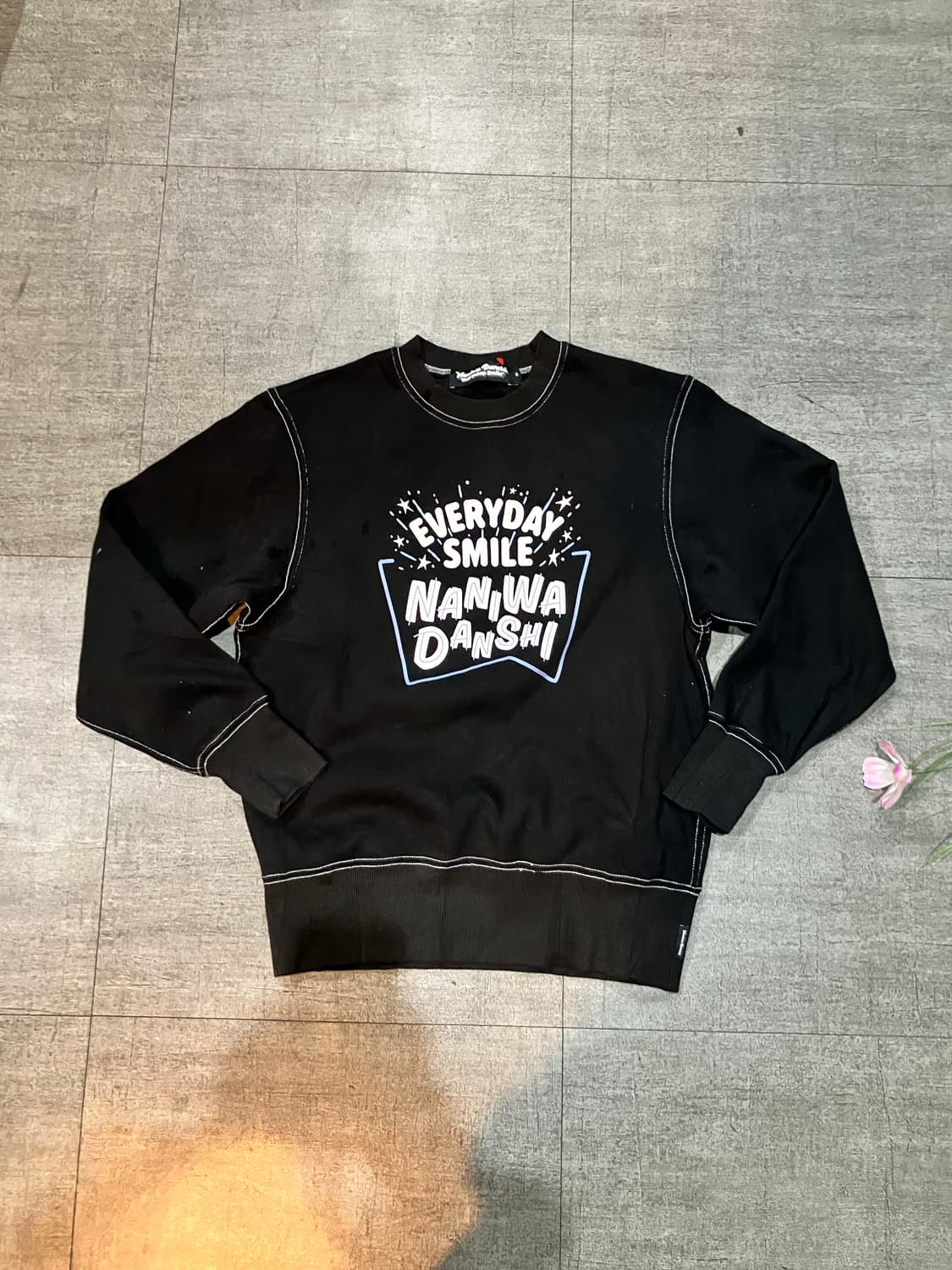 일본빈티지 Naniwabanani 올드스쿨아메카지 벌스데이 맨투맨스웻셔츠 상품이미지1