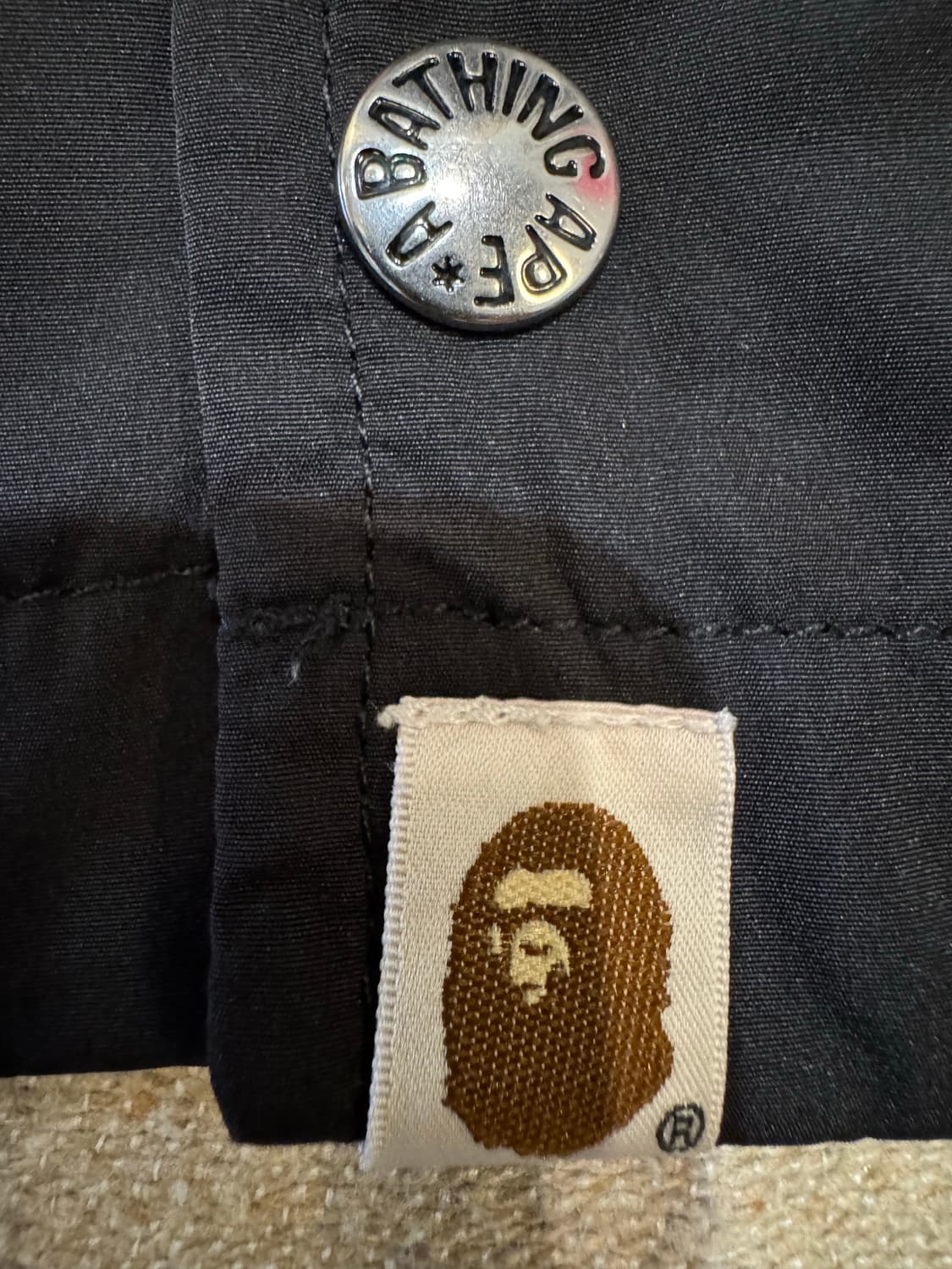 [M] 베이프 컬리지 코치자켓 블랙  상품이미지6