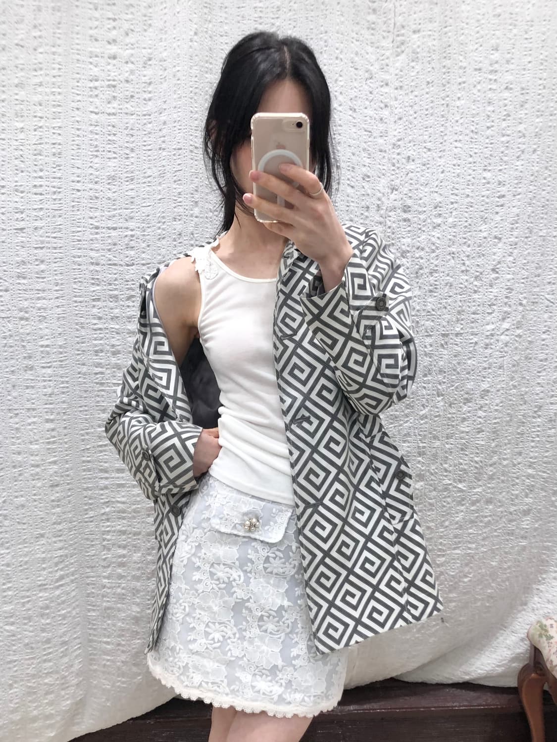 Back crochet sleeveless 상품이미지3