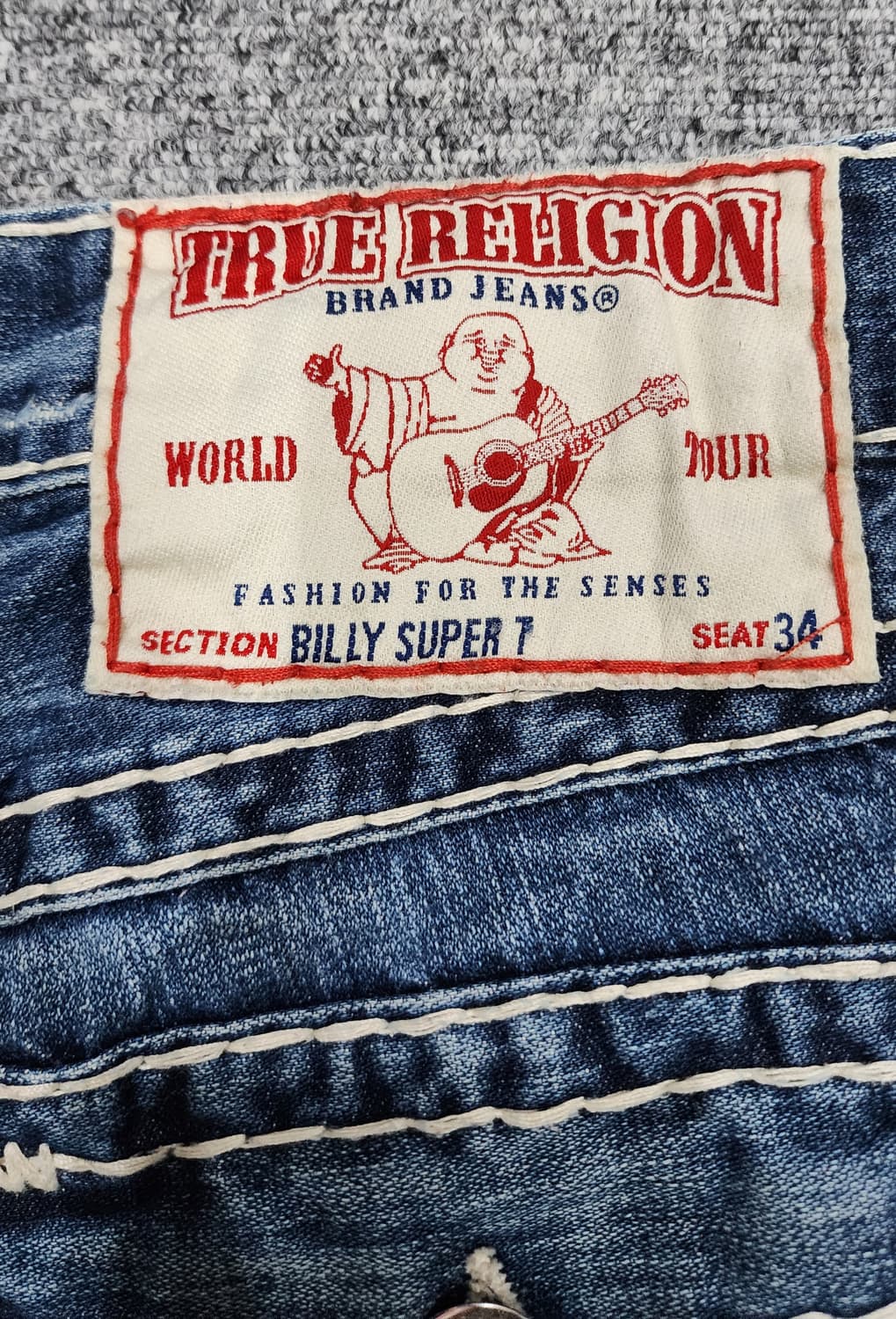 트루릴리젼 BILLY SUPER T 빌리 슈퍼T 워싱 데님팬츠 32 상품이미지8