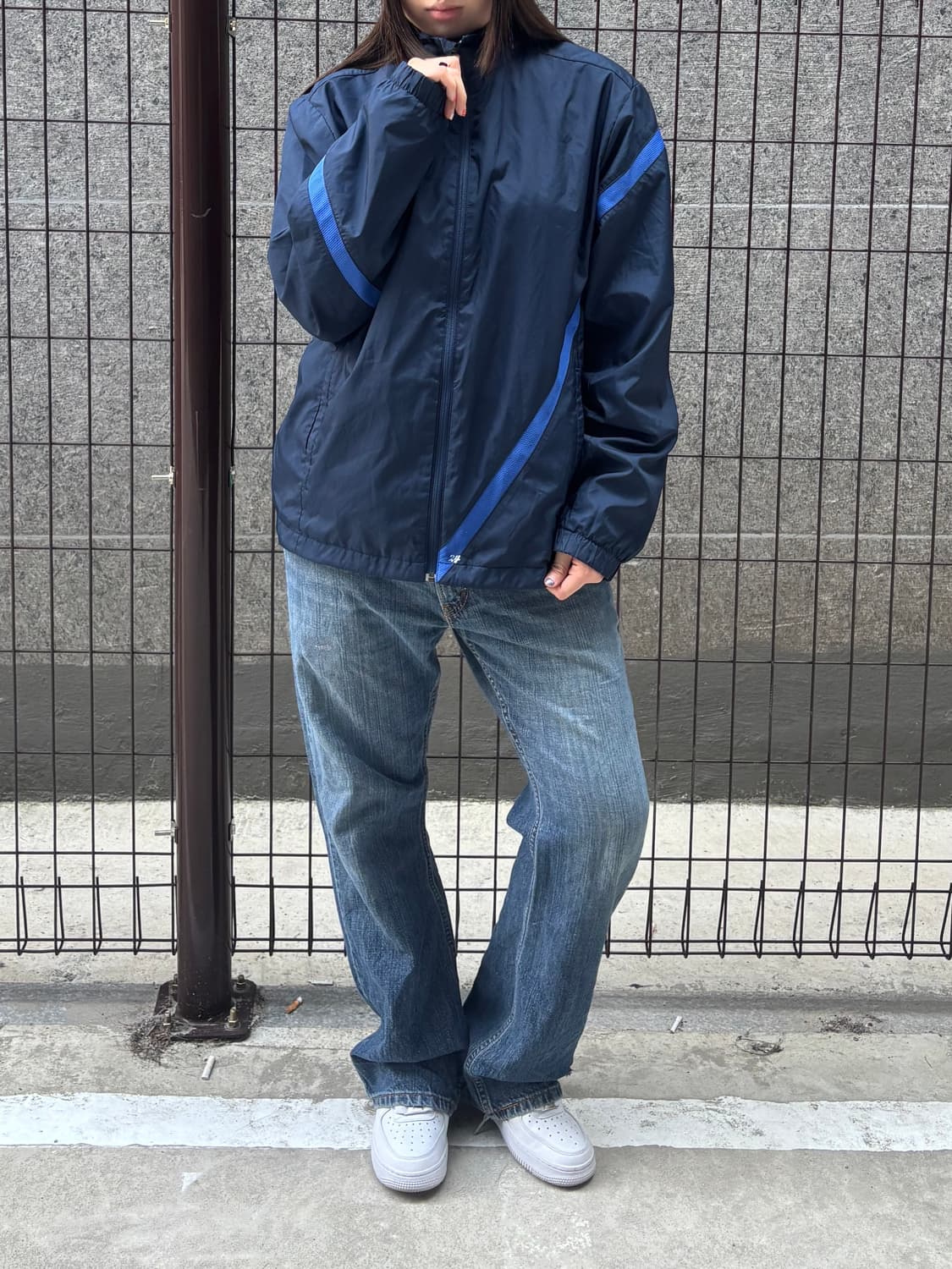 나이키 네이비 블루 바람막이 상품이미지3