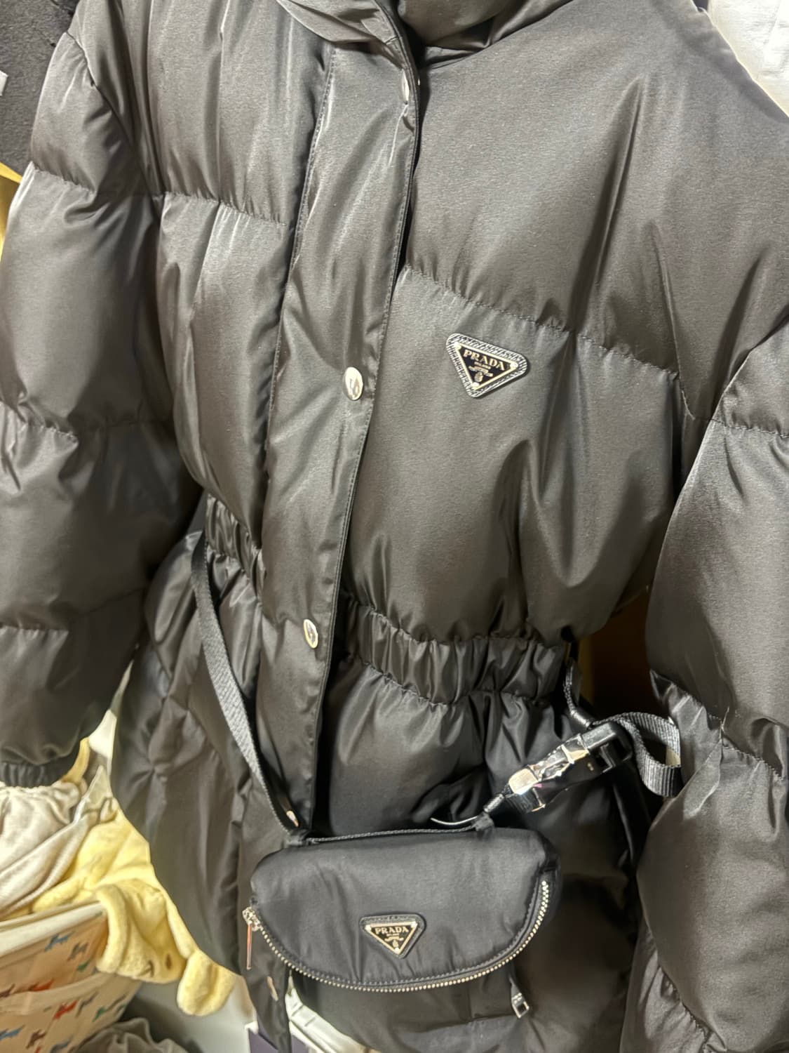 프라다 리나일론 다운 자켓 벨트패딩 상품이미지7