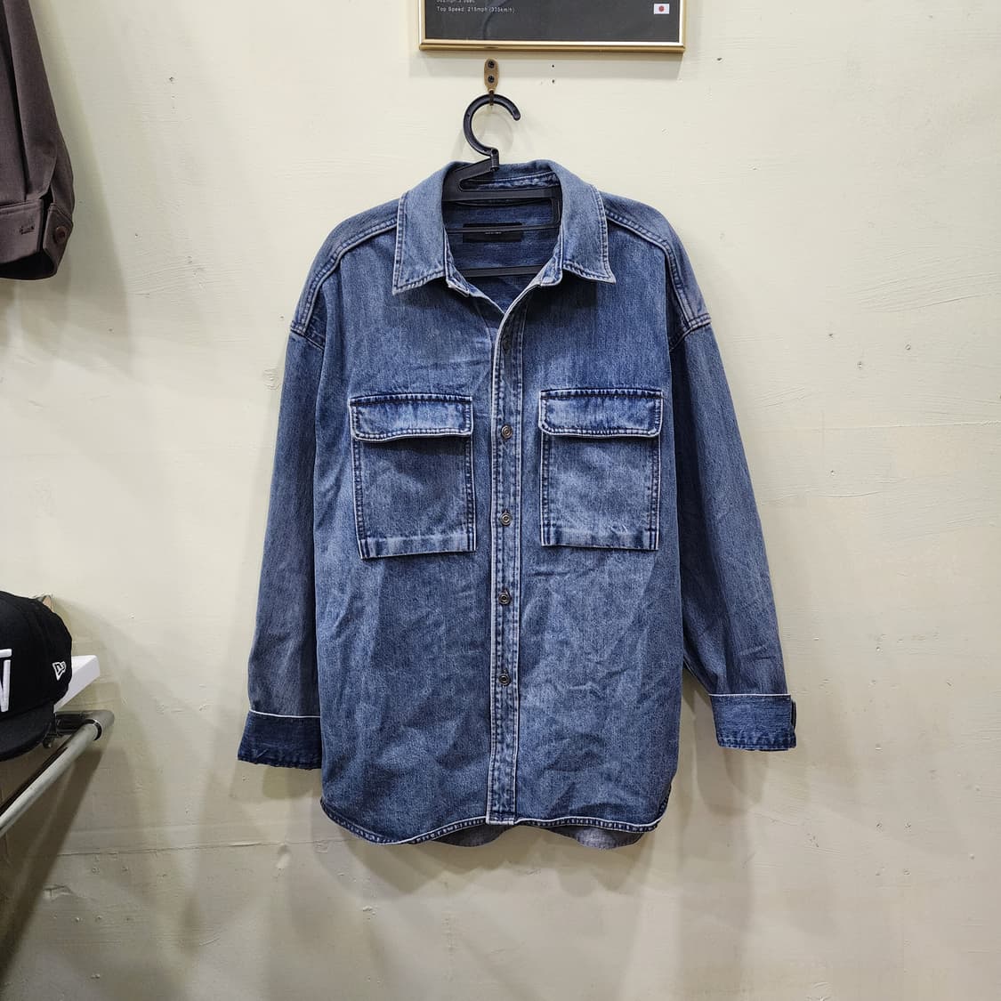 [L] ILCORSO 워싱 데님 셔츠자켓 상품이미지1