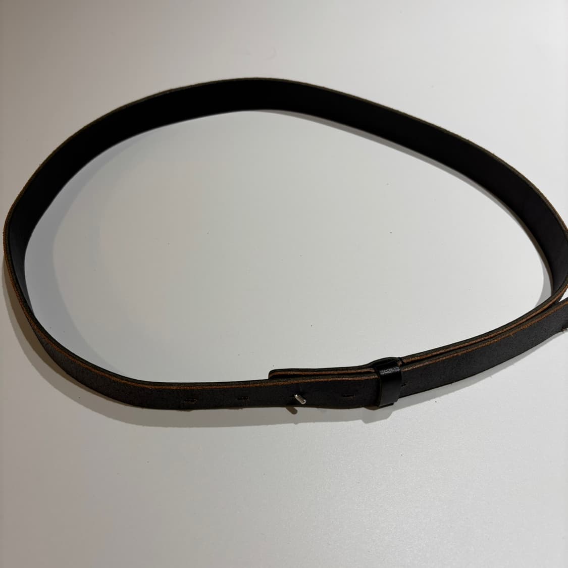 요지 야마모토 버클리스 레더 벨트 상품이미지5