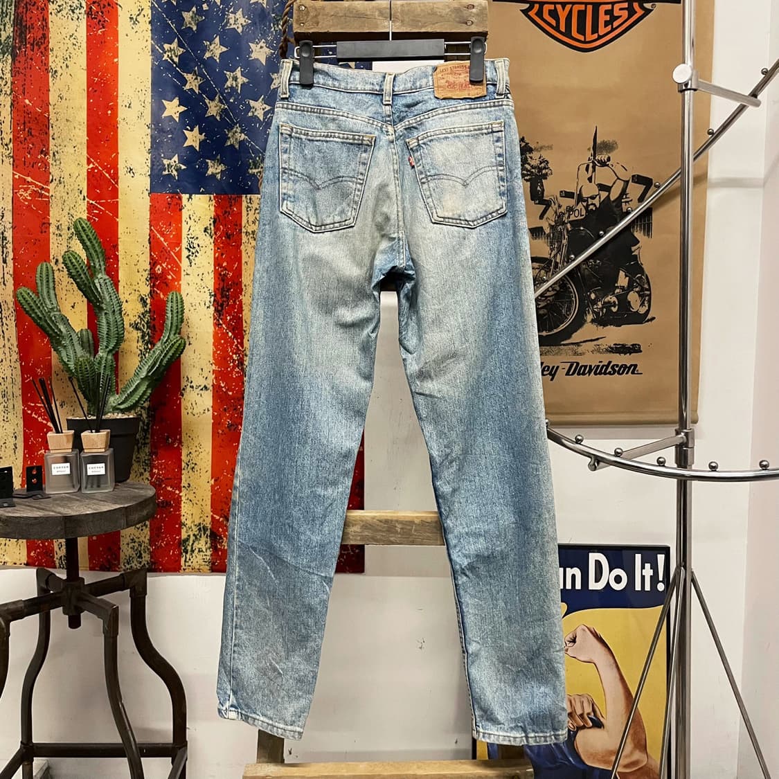 90s 리바이스 525 슬림 스트레이트 우먼 데님팬츠made in USA 상품이미지2