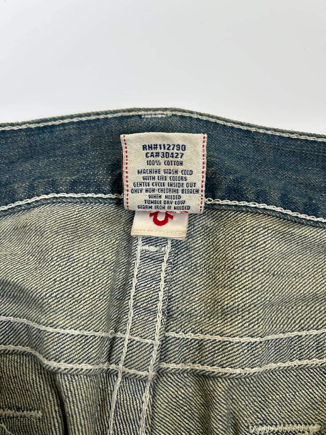 [34] 트루릴리젼 헤비 스티치 스트레이트 데님 팬츠 상품이미지4