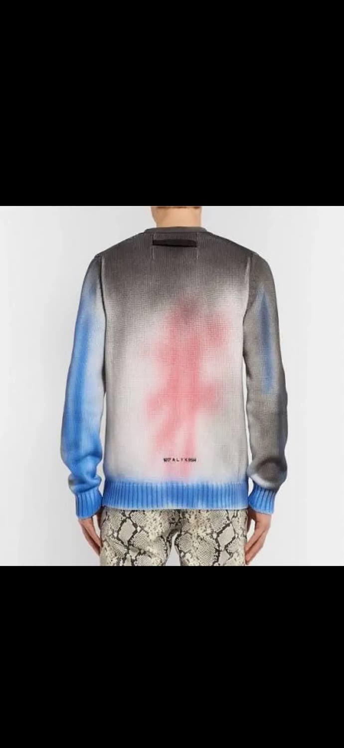 1017ALYX9SM 알릭스 스프레이페인팅 코튼 하프집니트 XL 상품이미지2