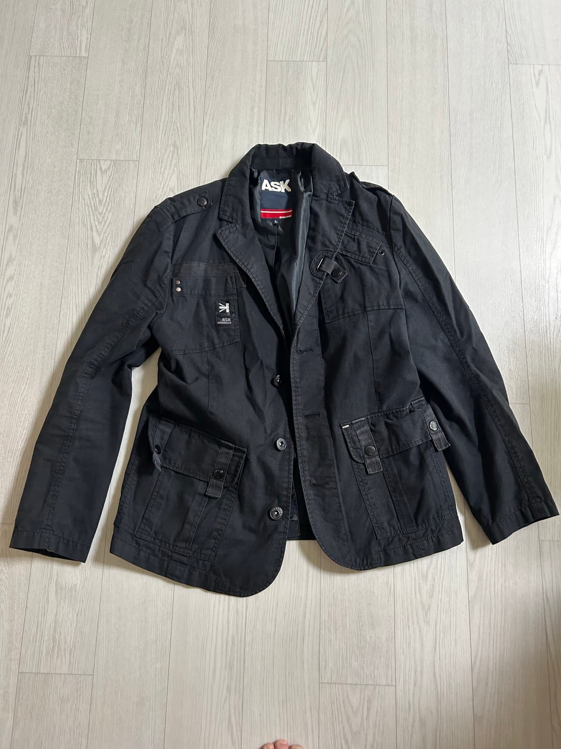 ASK 코튼 블레이저 상품이미지1