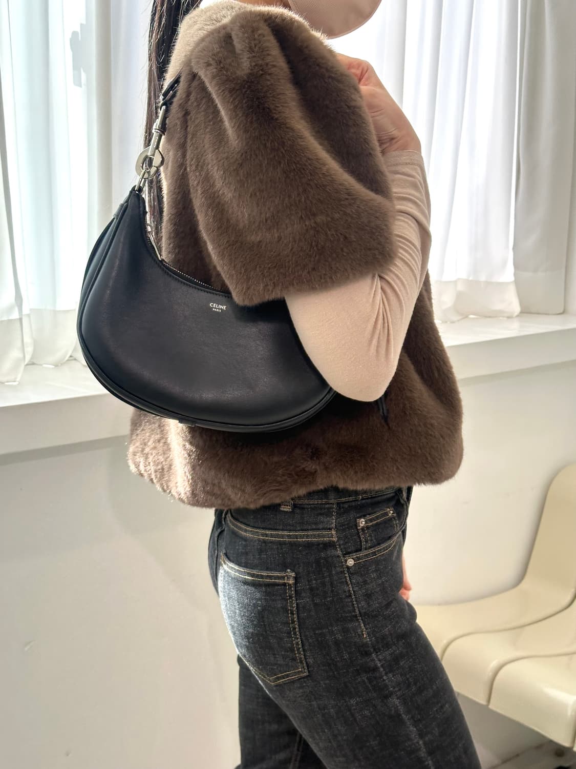 [A+ 정품] 셀린느 아바백 미디움 블랙 은장 상품이미지8