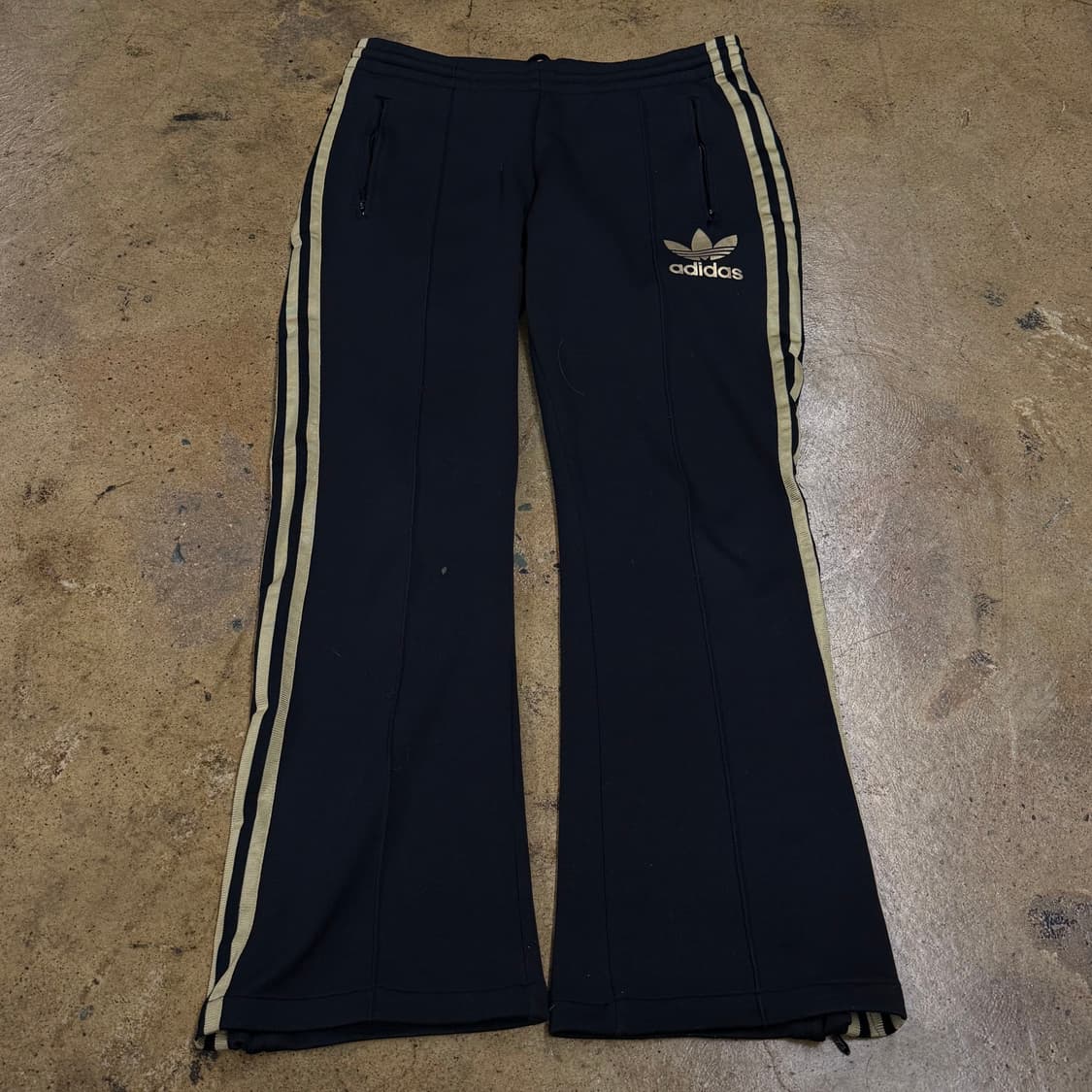 [정품/85] 아디다스 삼선 트랙 바지 블랙 골드 검골 b10 상품이미지2