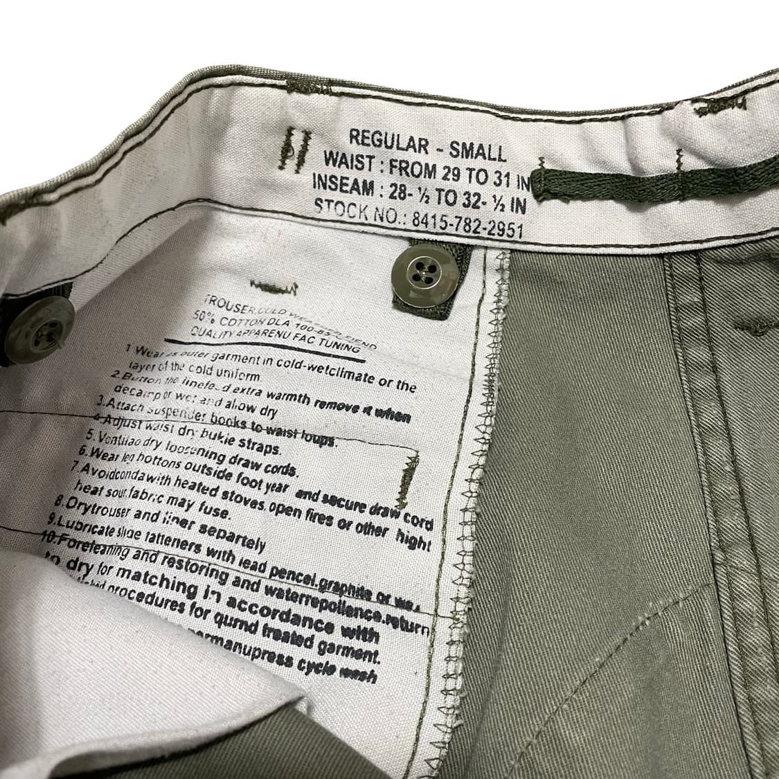 [34] 미군 밀리터리 m65 필드 카고팬츠 상품이미지4