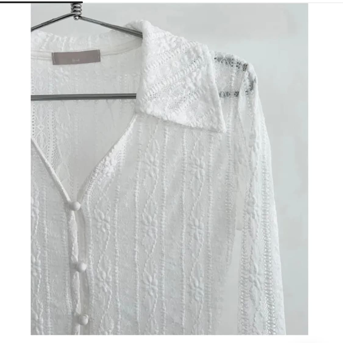새상품) 옵텐소 ript lace layered shirt 상품이미지4
