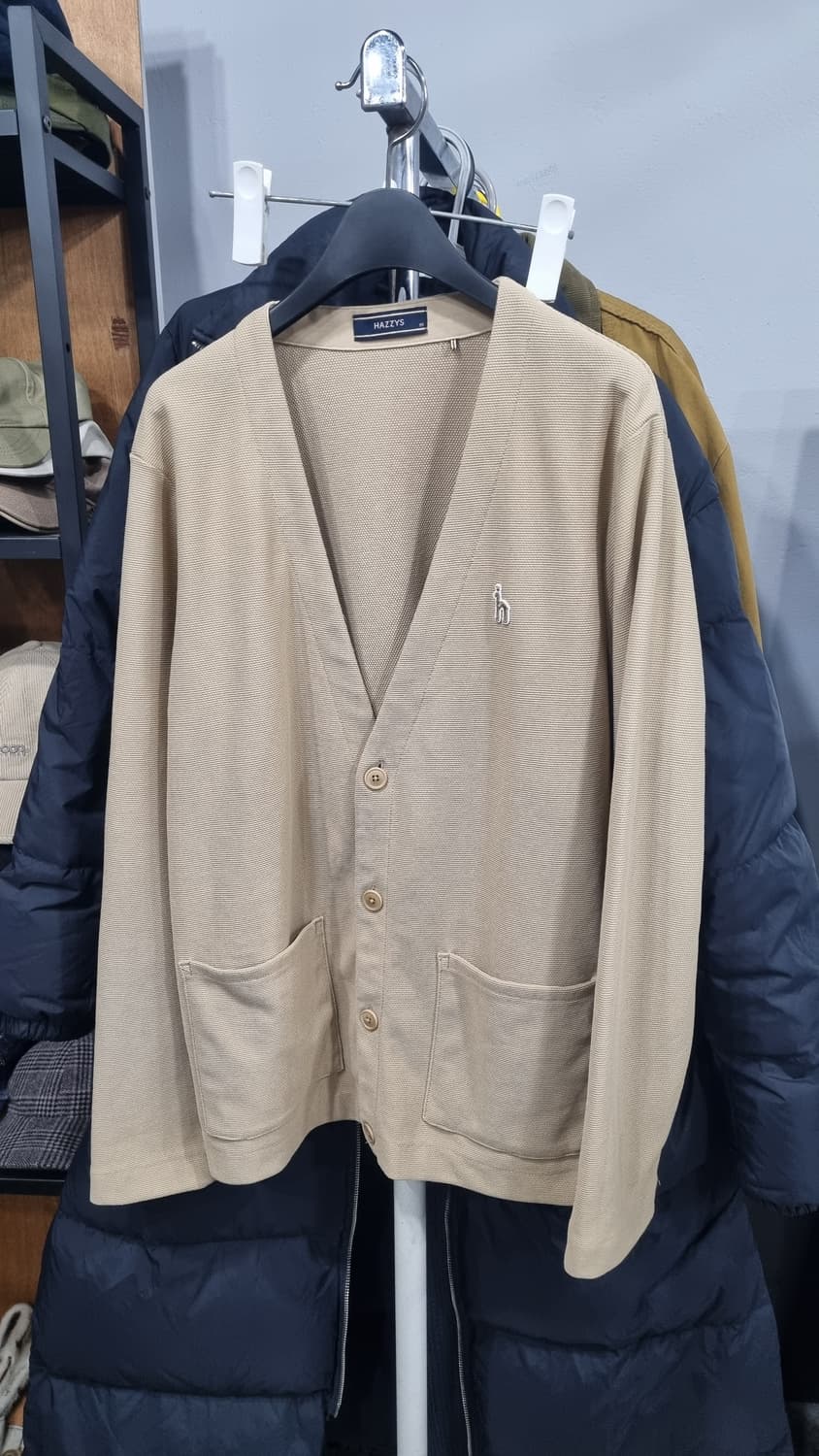 헤지스(hazzys) 95사이즈 남성 간절기용 가디건 상태좋음 상품이미지2