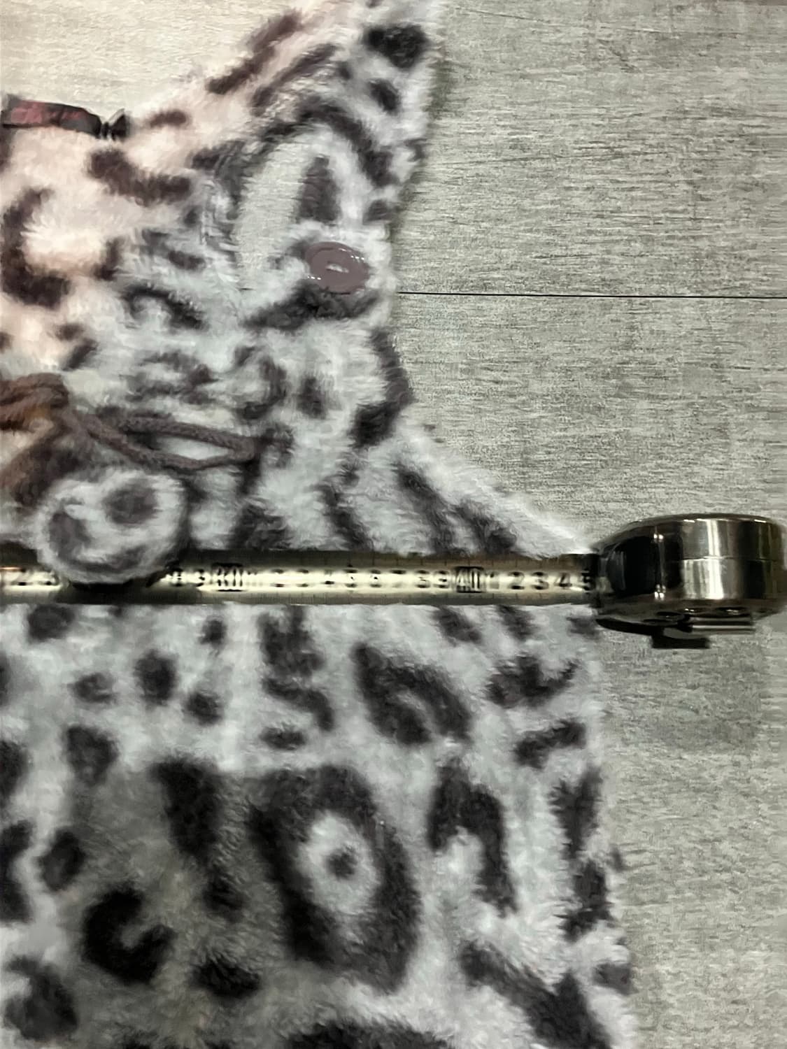 일본빈티지 Auiene 하구미모리걸 히메갸루 레오파드 퍼슬립원피스 상품이미지3