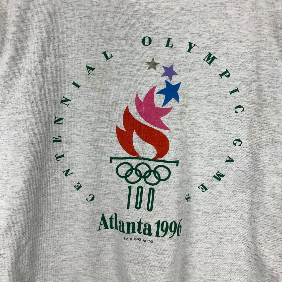 Vintage 90s 빈티지 아틀란타 올림픽 그레이 반팔 티셔츠  상품이미지3