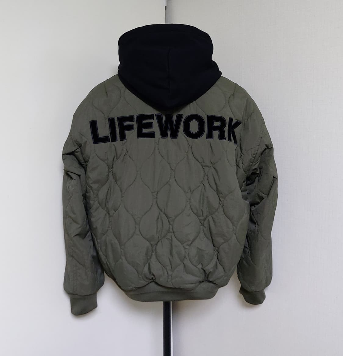 라이프워크 후드 MA-1 리버시블 패딩 항공점퍼(M)새상품 상품이미지7