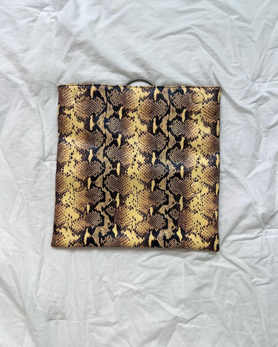 Python yellow clutch bag 상품이미지5