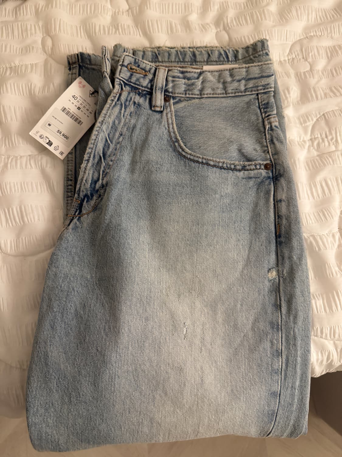 ZARA 자라 배기진 40 새상품 팔아요 상품이미지1