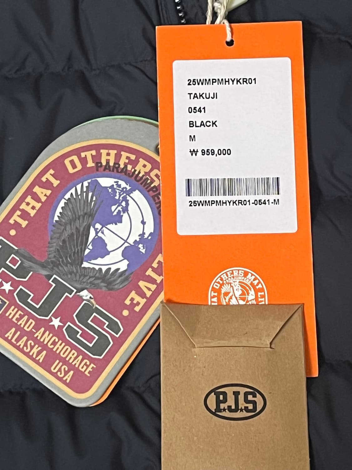 파라점퍼스 takuji 니트패딩 m 백화점판 새상품 상품이미지2