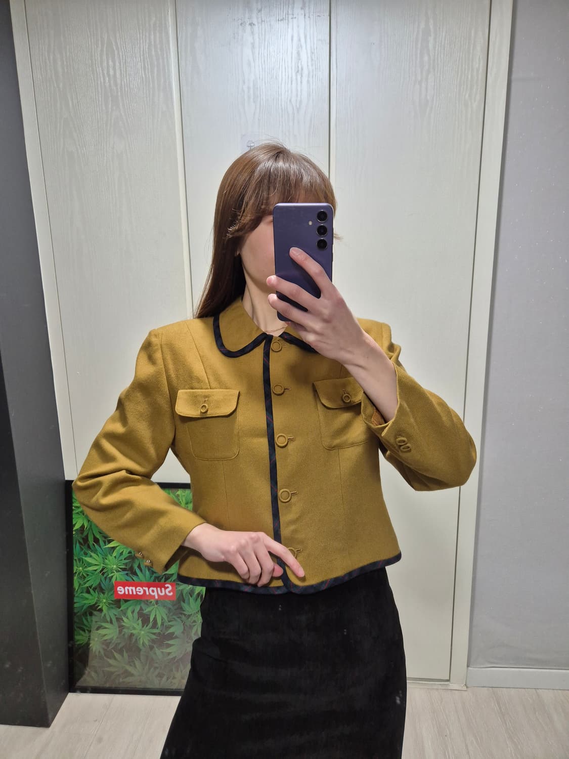 Viyella. 빈티지 브라운 자켓 상품이미지8