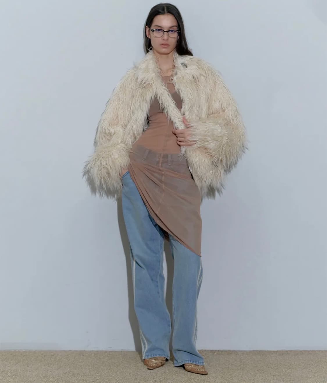 Faux Mongolian Jacket Raw 상품이미지2