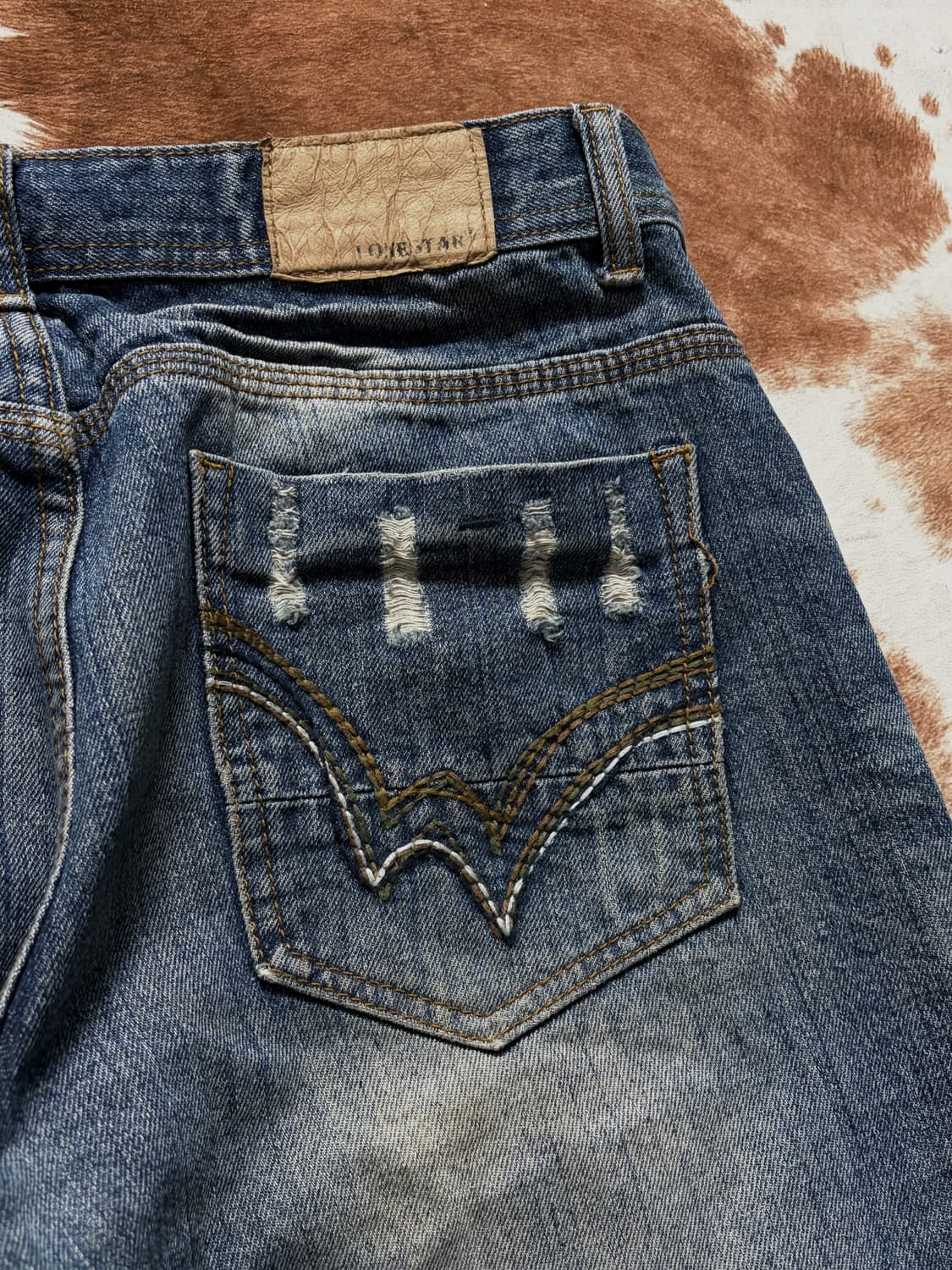 레귤러 데님팬츠 데미지 커스텀 상품이미지7