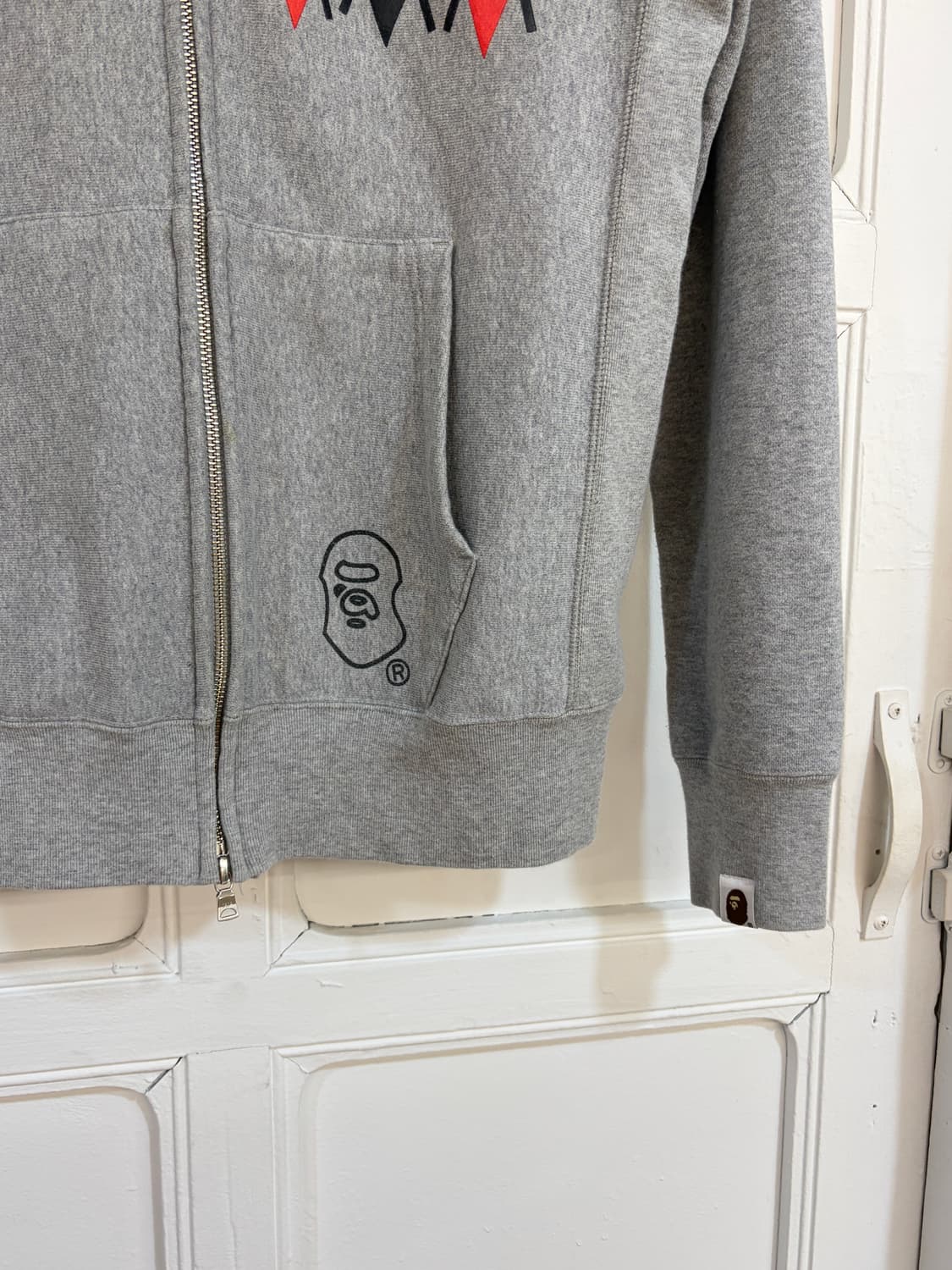 베이프 아가일 패턴 후드집업 상품이미지6