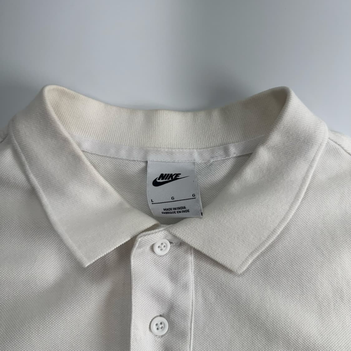 Nike 나이키 스몰로고 화이트 카라 반팔  상품이미지5