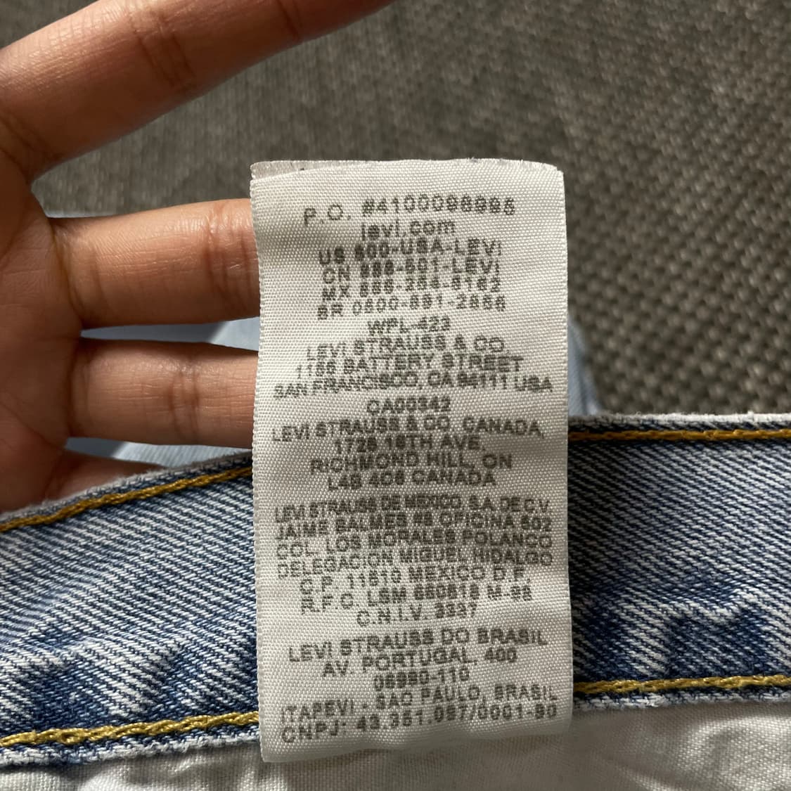 (38) 리바이스 505 38X30 연청 스트레이트핏 데님 팬츠 상품이미지7