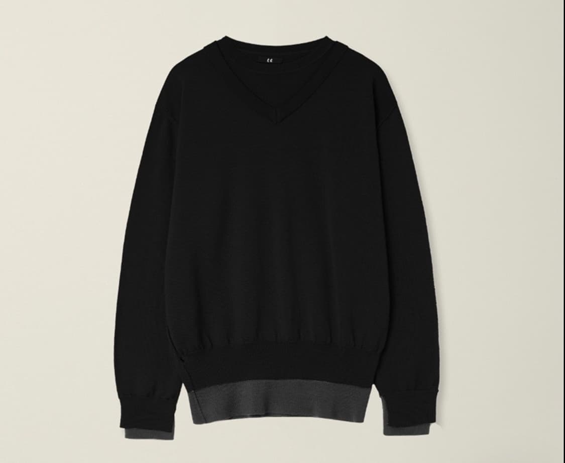 EE 누마레 더블 레이어드 니트 상품이미지1