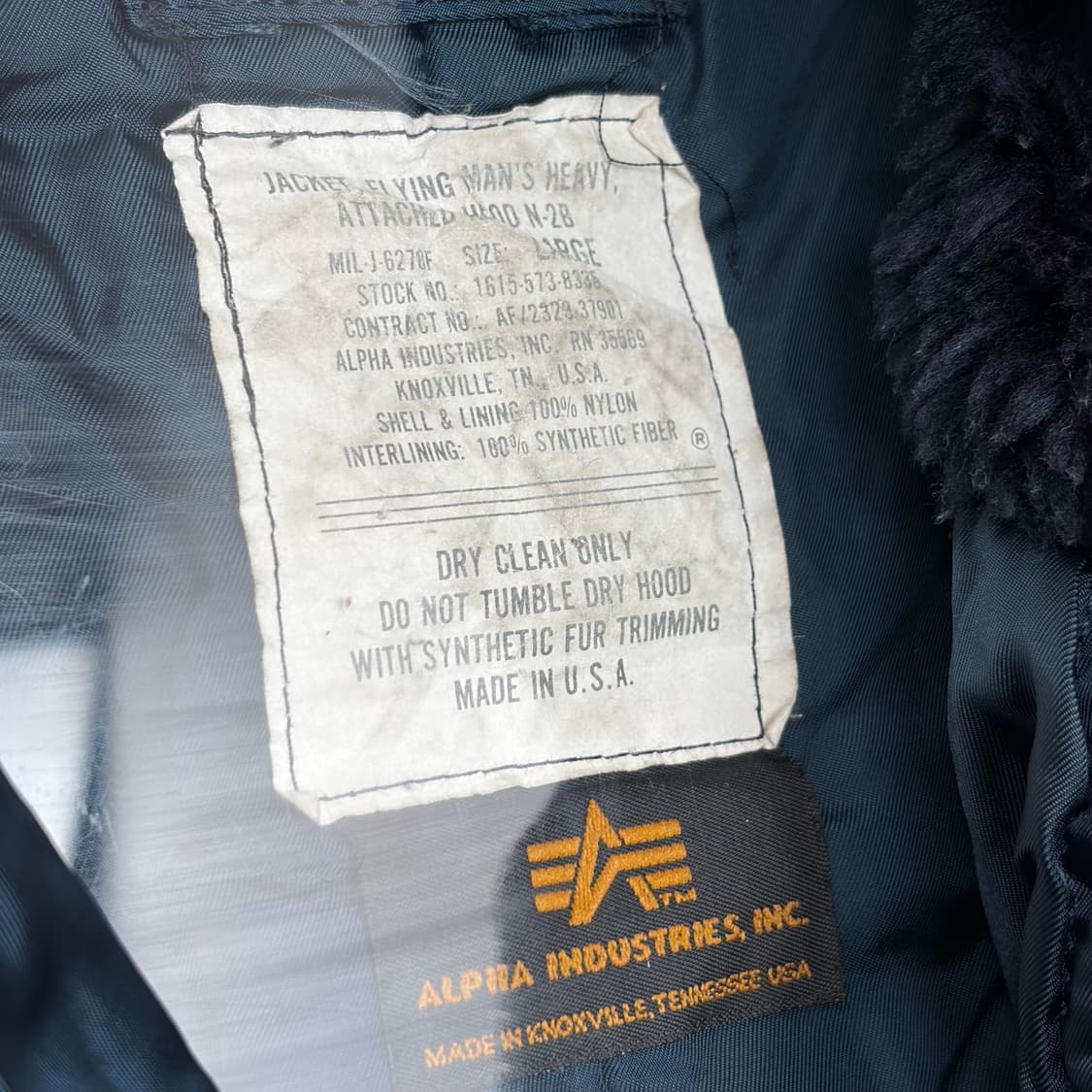 알파인더스트리 n-2b 항공점퍼 자켓 상품이미지3