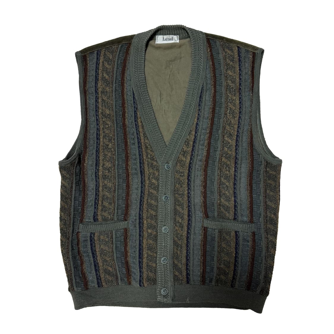 Lunel 빈티지 케이블 니트 베스트 상품이미지1