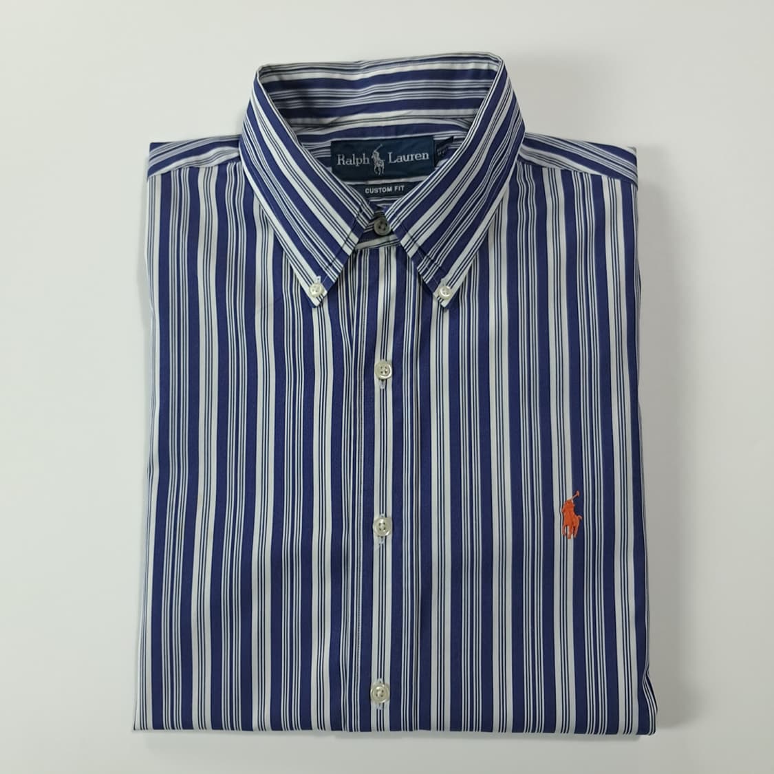 CK282 L 폴로 90s 홍콩판 클래식 드레스 스트라이프 딥네이비 셔 상품이미지7