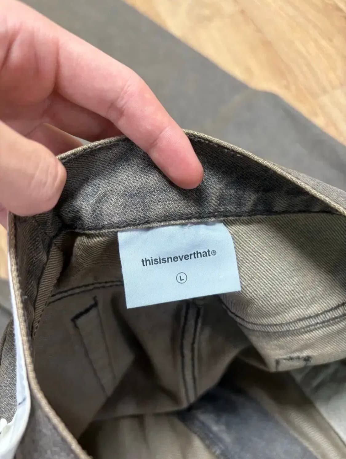 디스이즈네버댓 릴렉스 데님 브라운 상품이미지4