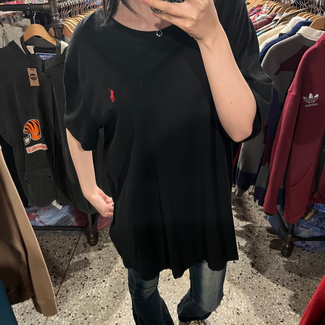 POLO 폴로 랄프로렌 라운드넥 반팔 티셔츠 블랙  상품이미지3