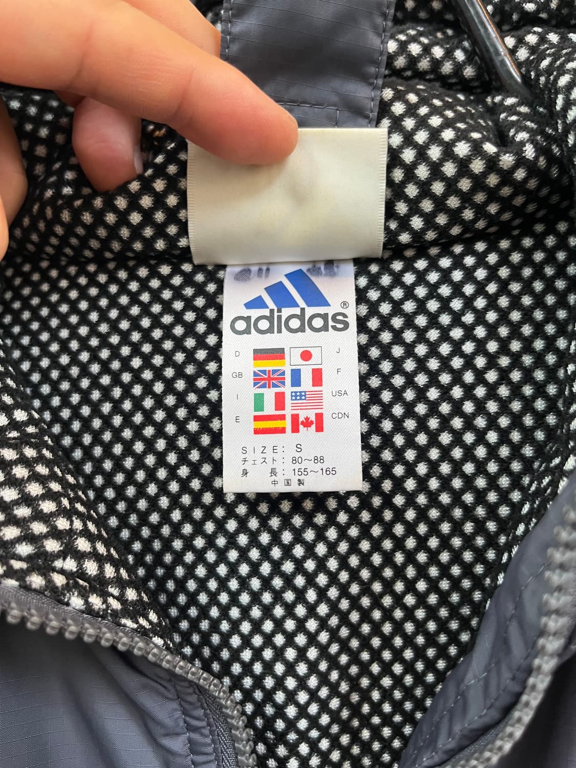 Adidas 90s 후드 퍼프 자켓 S 상품이미지3