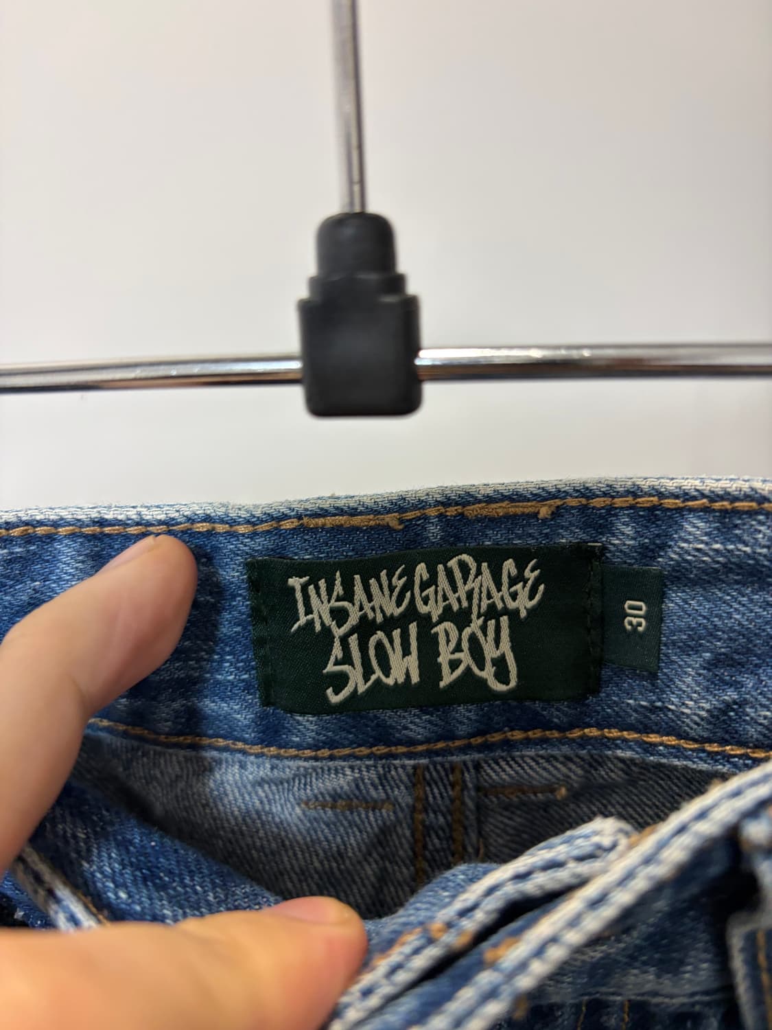 (30) 인세인개러지 x 슬로우 보이 콜라보 벌룬핏 데님 팬츠 상품이미지6