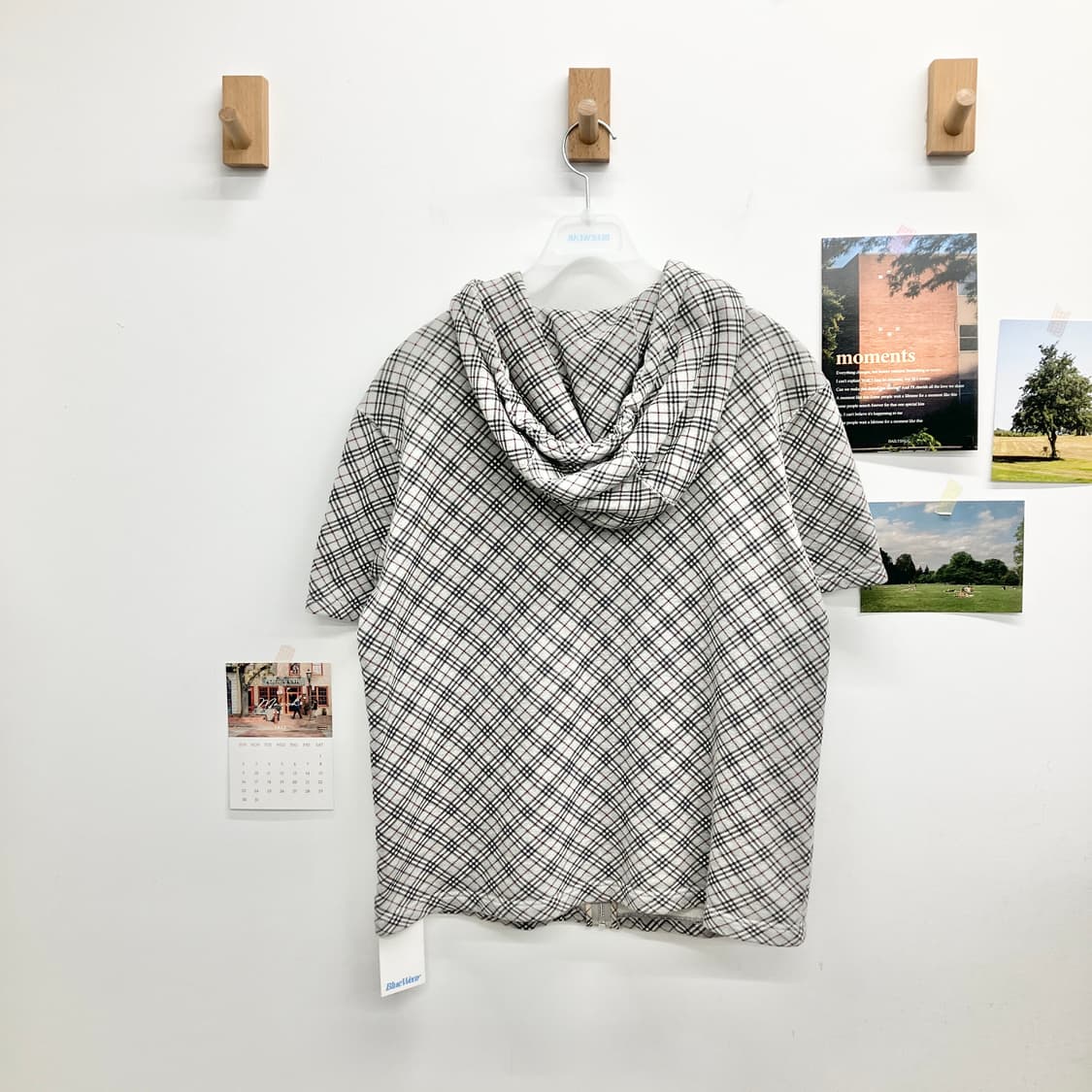 버버리 노바체크 반팔 후드 집업 상품이미지8