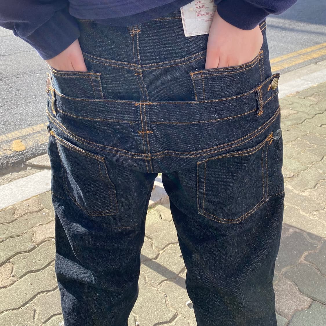 29NENTYONE 더블 웨이스트 레이어드 데님 상품이미지3