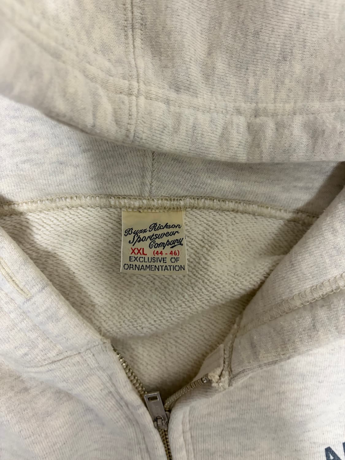 버즈릭슨 후드집업 오트밀 새상품급 상품이미지3