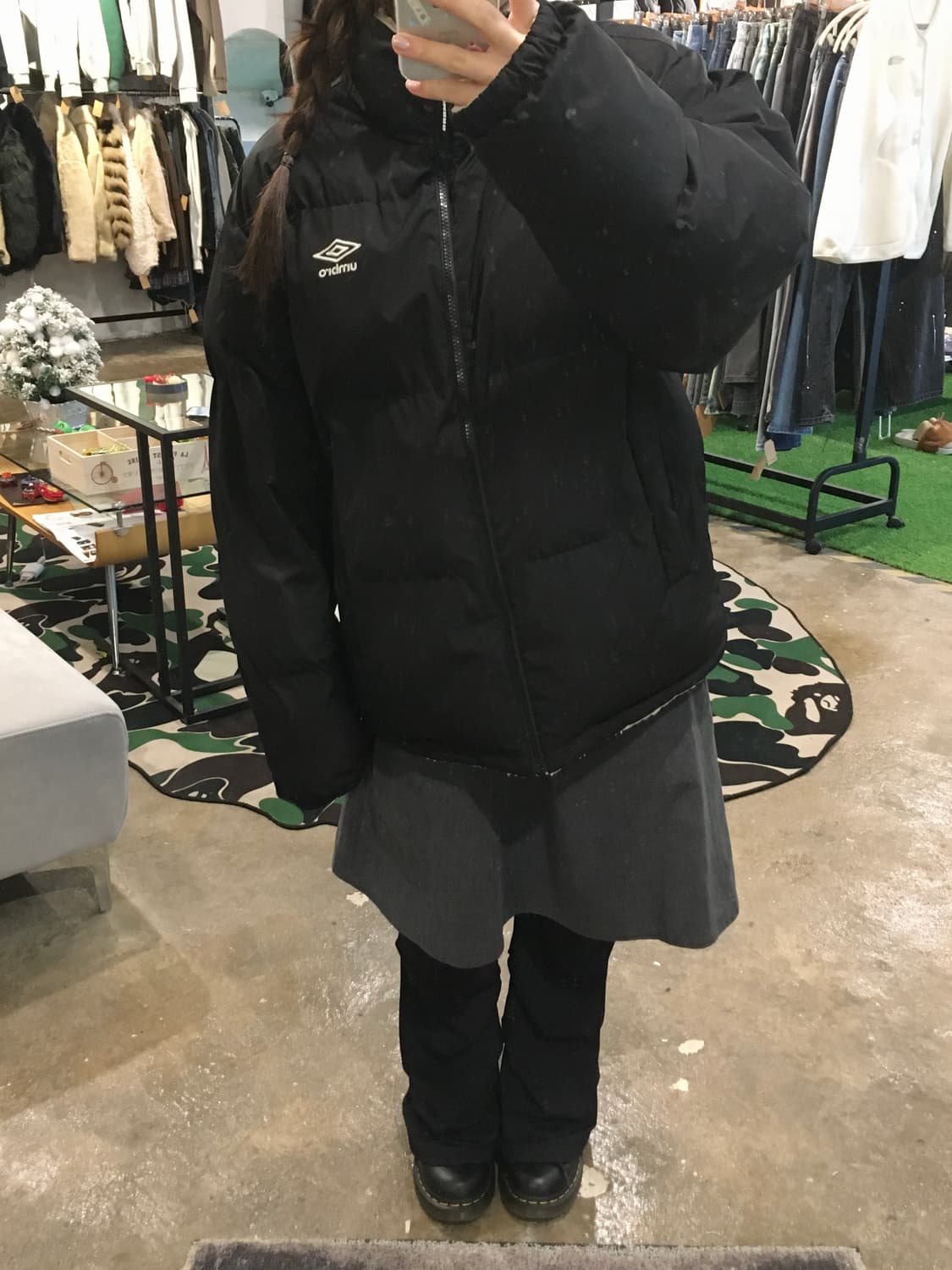 엄브로 리버시블 패딩 100사이즈 상품이미지4