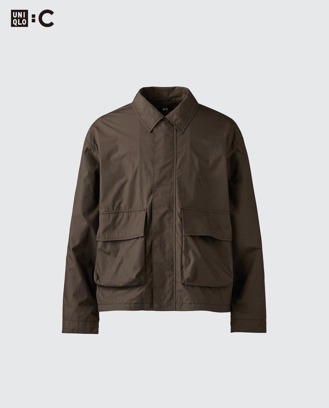 [사이즈 L] 유니클로 C 코튼쇼트 블루종 (브라운) 상품이미지1