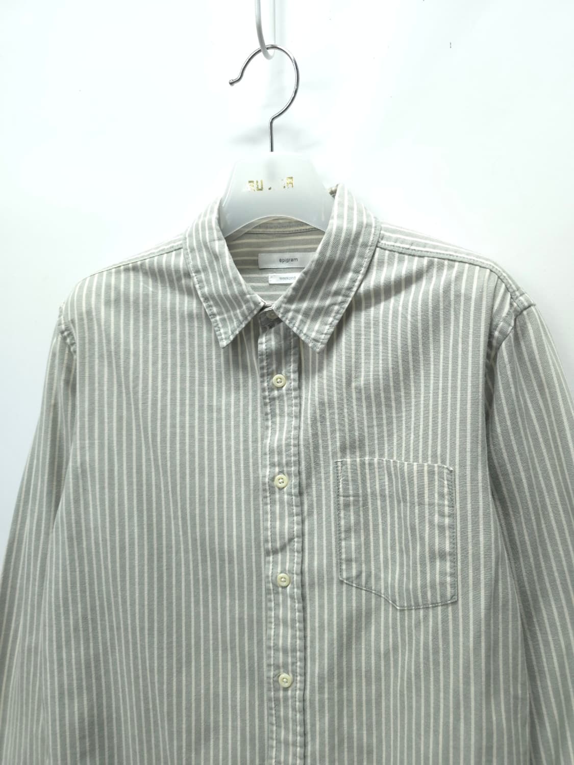 에피그램(epigram) 선염 스트라이프 셔츠 (여성66~66반) 상품이미지2