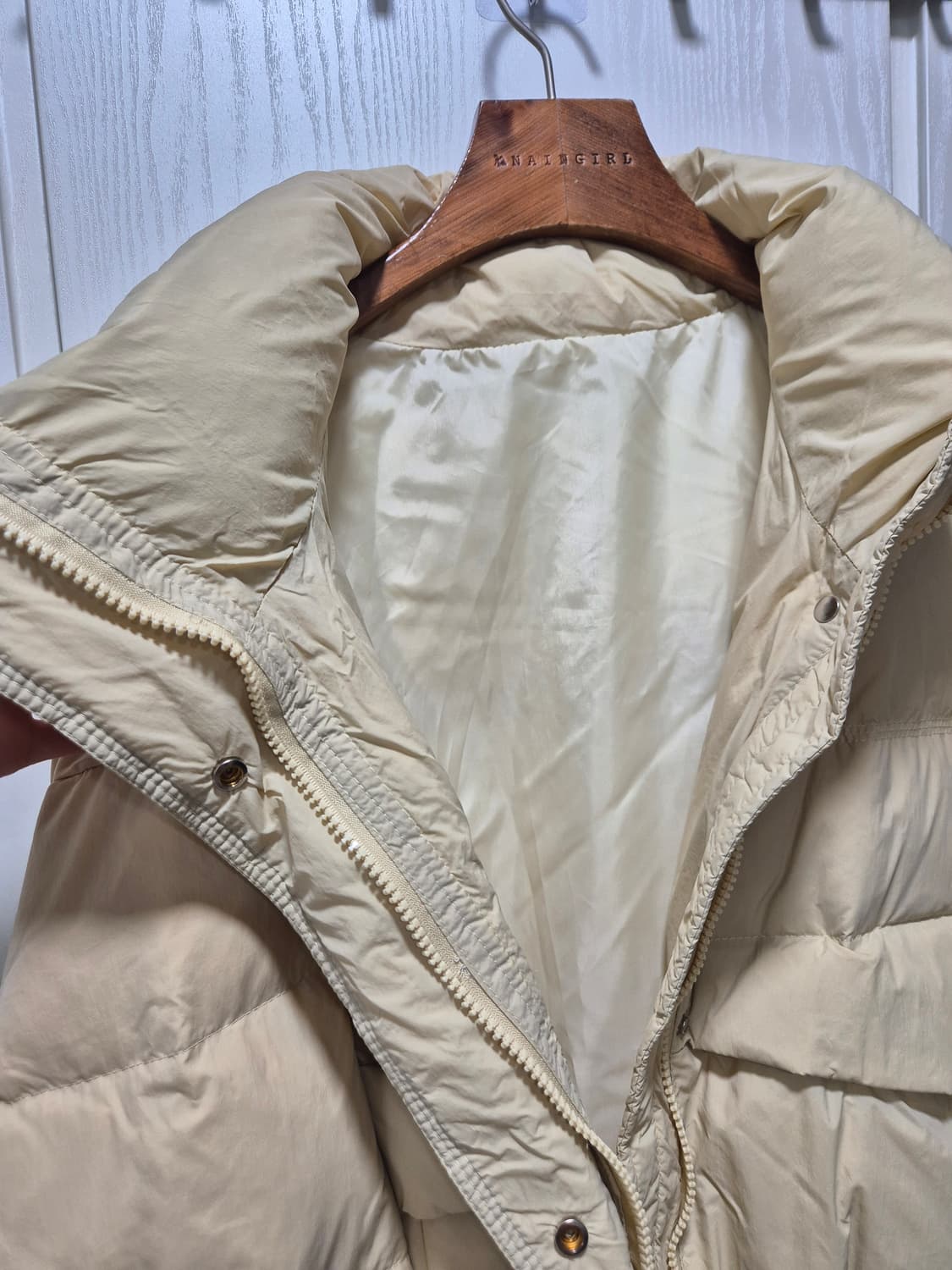 버터 베이지칼라 숏패딩 상품이미지7