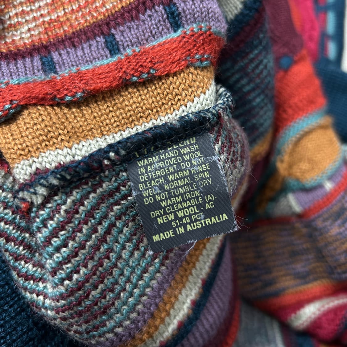 오스트렐리아 빈티지 울 케이블니트(S) 상품이미지3