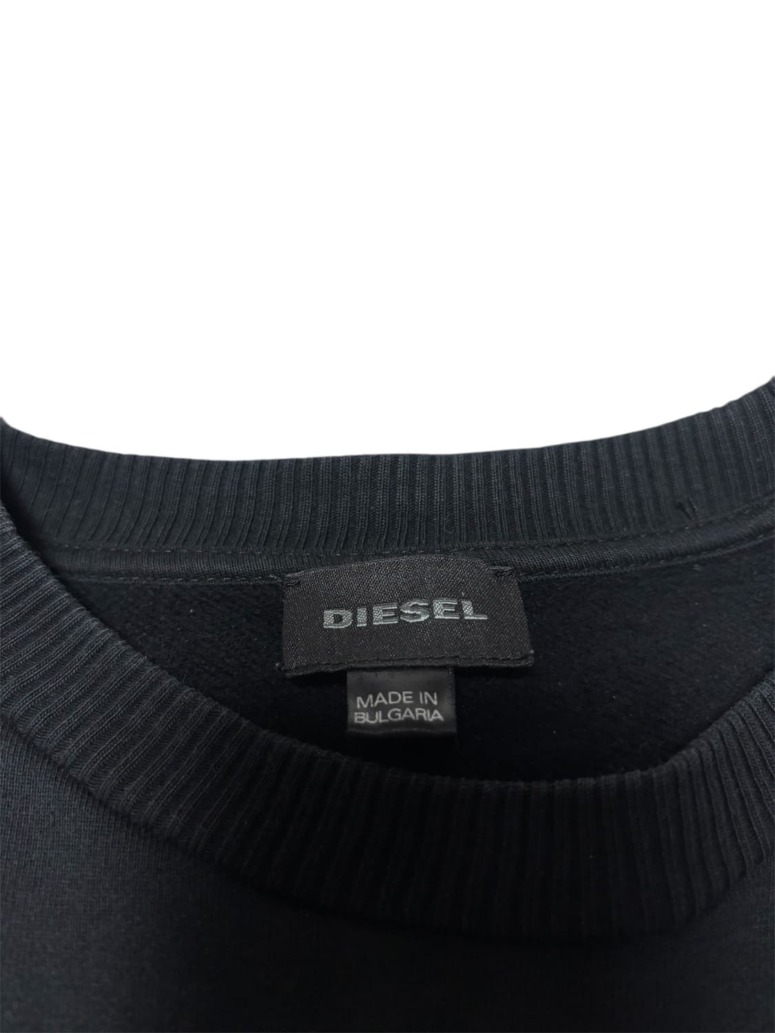 디젤 절개 지퍼 디테일 블랙 맨투맨 L 상품이미지4